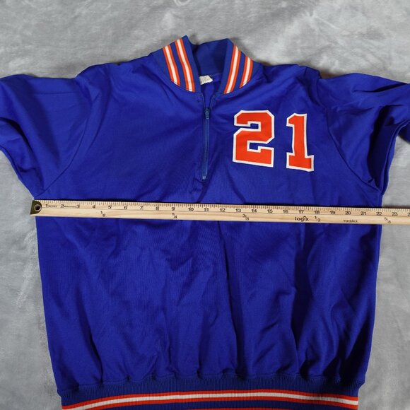 Vintage Bair Varsity 1/4 Zip Pullover Sweatshirt Mens XL (Fits M) Union Made 70s - Picture 7 of 10